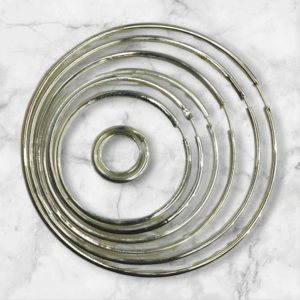 AROS ARGOLLA PLATA LISO SET 6 PARES