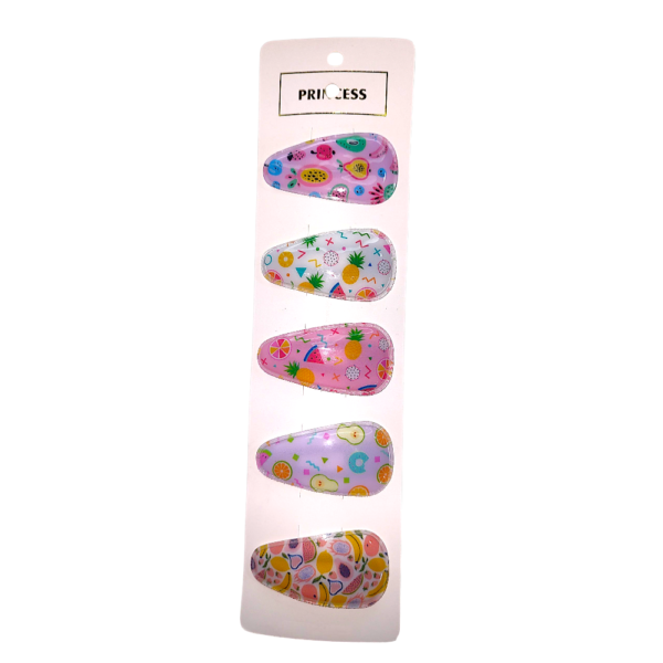 SET 5 CLICK CLACK  NENA ESTAMPADO NENA FRUTITAS