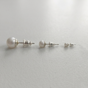 AROS PERLA PASANTE PLATA SET 6 PARES