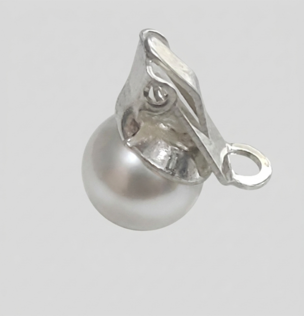 AROS PERLA CLIP PLATA SET 6 PARES