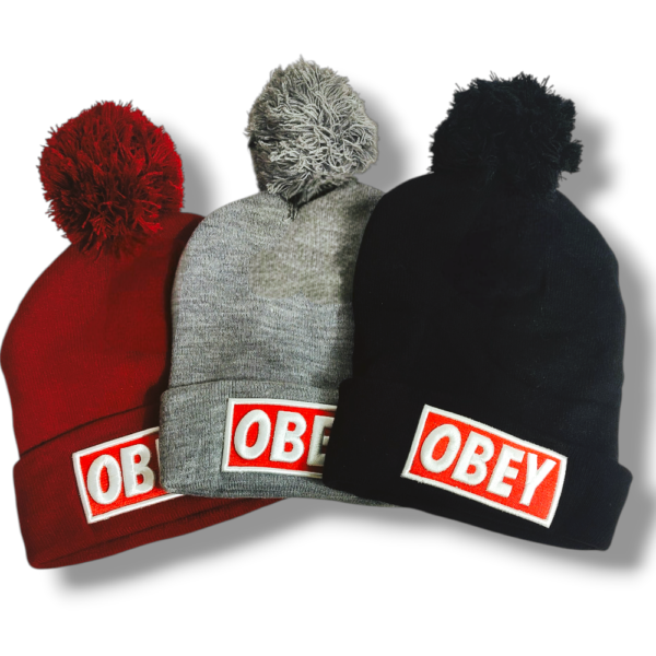 GORRO DE LANA POMPOM OBEY