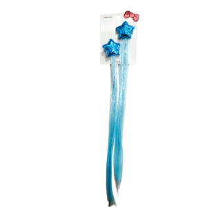 pinza con aplique 4 EXTENSION CELESTE C/ ESTRELLITA 30CM
